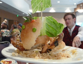 Mythcon 40 food sculpture