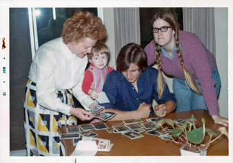 looking at photos
